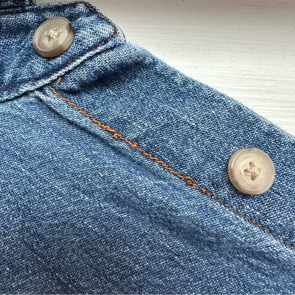 Denim Forum The 80's Comfy Denim Shirt Button Down Collar Shirt - Extra Small - Picture 11 of 16